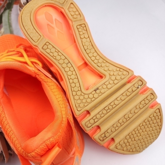 🔴 Orange Woman's Cross Trainer Running Sneakers Sz 37 - Picture 10 of 12